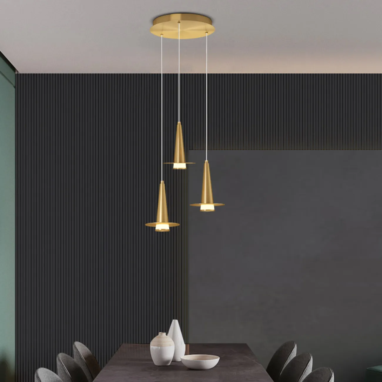 Подвесной светильник CURTISS MORE L3 Brown Планка от ImperiumLoft