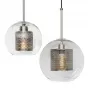Perforated Vessel Pendant Lamp Nickel Ball