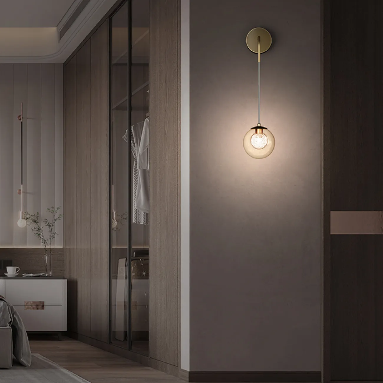 Настенный светильник CHAIMA Brass от ImperiumLoft