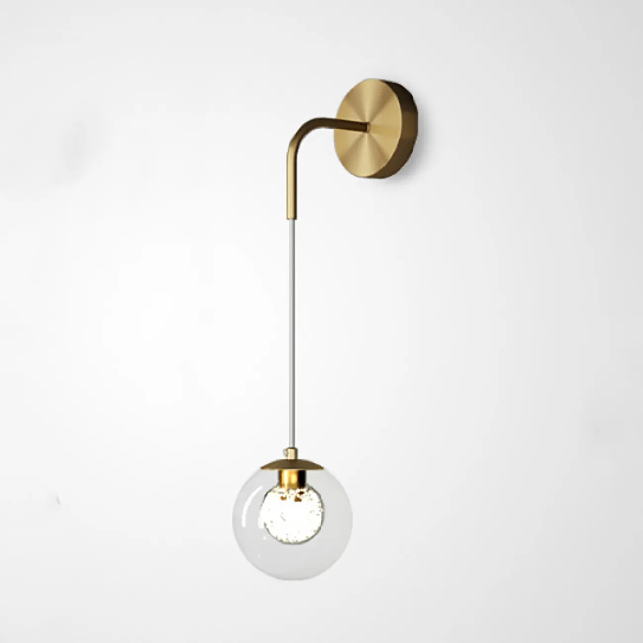 Настенный светильник CHAIMA Black Brass от ImperiumLoft