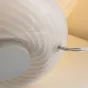 Настольная лампа из цельного стекла с округлым основанием и конусообразным абажуром со спиралевидным узором NAVI