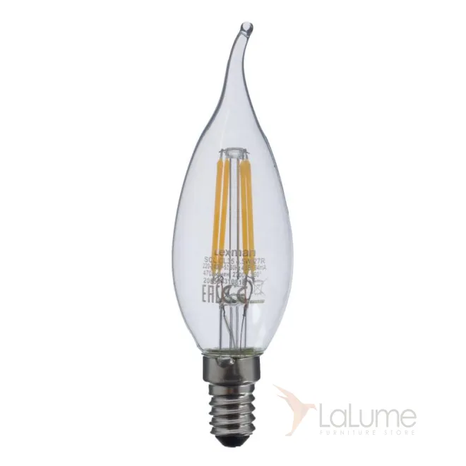 Прозрачная Свеча LED E14 4.5W тёплый свет от LaLume Прозрачная Свеча LED E14 4.5W тёплый свет от LaLume