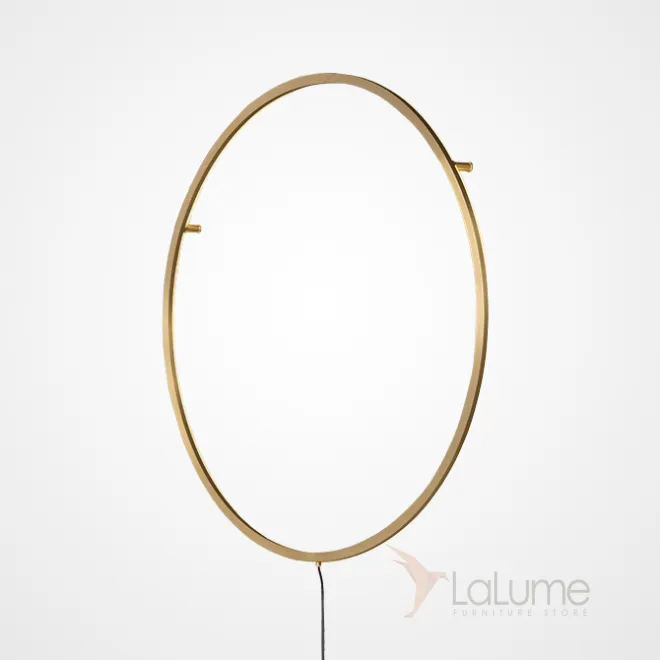 Настенный светильник в виде металлического кольца с LED-подсветкой по контуру корпуса GUARD LUX D80 Brass Настенный светильник в виде металлического кольца с LED-подсветкой по контуру корпуса GUARD LUX D80 Brass