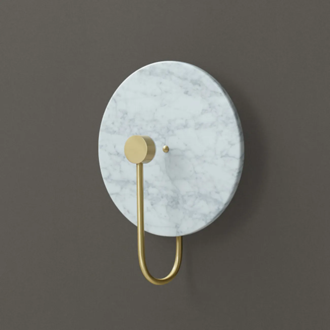 Серия настенных светодиодных светильников с точечным источником на дисковидном основании из мрамора HOLSTEN Green