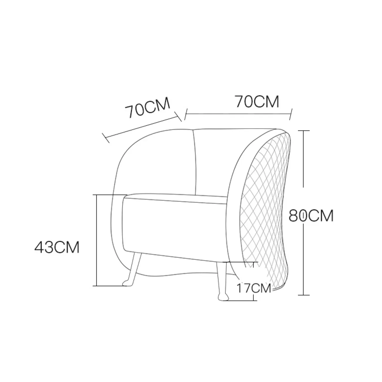 Дизайнерское кресло LaLume – KK00110 Дизайнерское кресло LaLume – KK00110