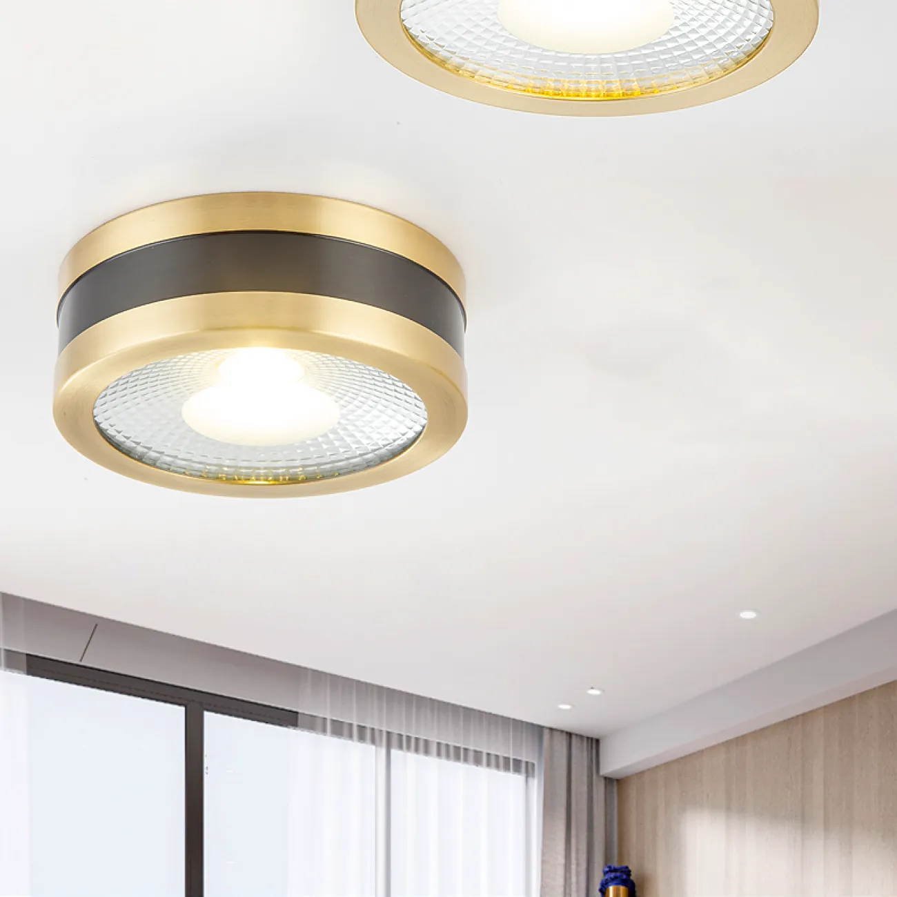 Точечный светильник MEUD D12 White Brass 12W от ImperiumLoft