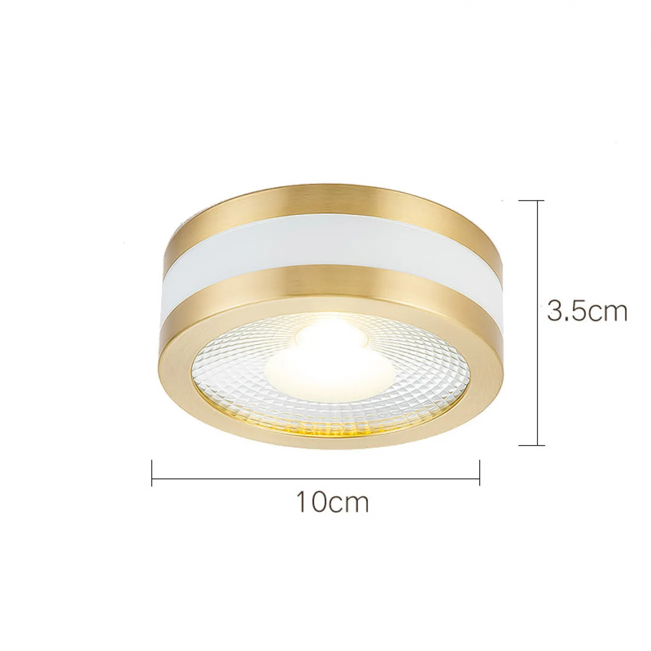Точечный светильник MEUD D12 White Brass 12W от ImperiumLoft