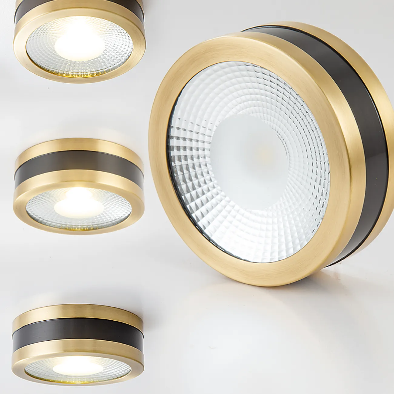 Точечный светильник MEUD D12 White Brass 12W от ImperiumLoft