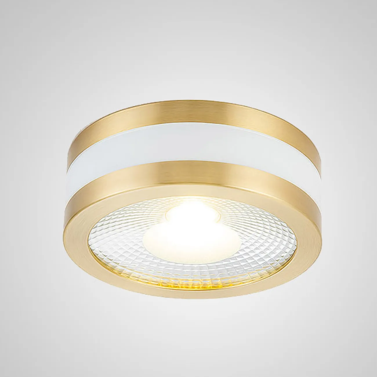 Точечный светильник MEUD D12 White Brass 12W от ImperiumLoft
