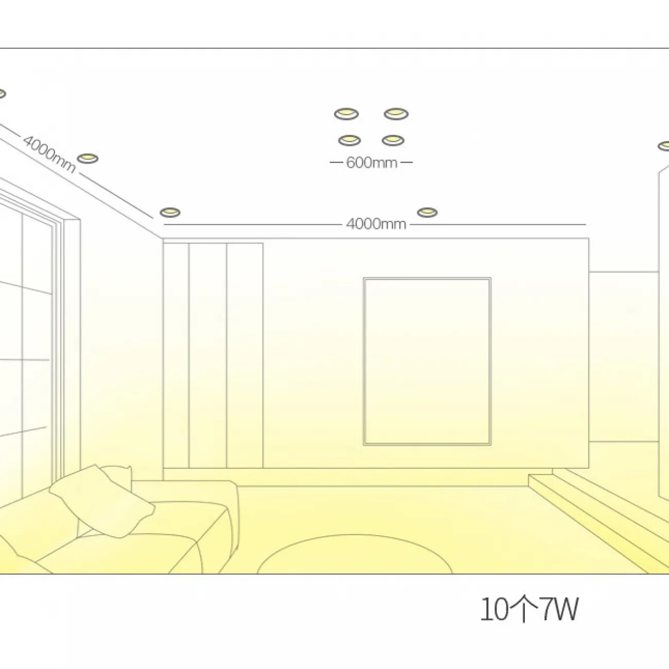 Точечный светильник MEUD D12 White Brass 12W от ImperiumLoft