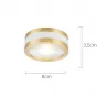 Точечный светильник MEUD D12 White Brass 12W от ImperiumLoft