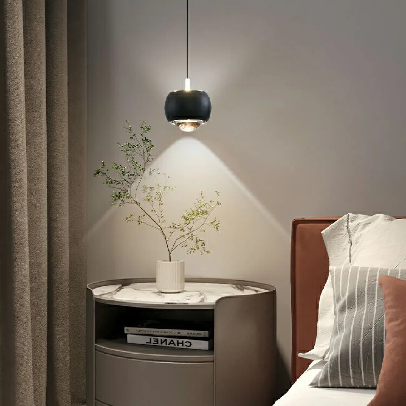 Подвесной светильник BENDIX C Black 4000К от ImperiumLoft