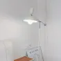 Напольный светильник с белым купольным абажуром на штативе с механизмом регулировки наклона MATHEW