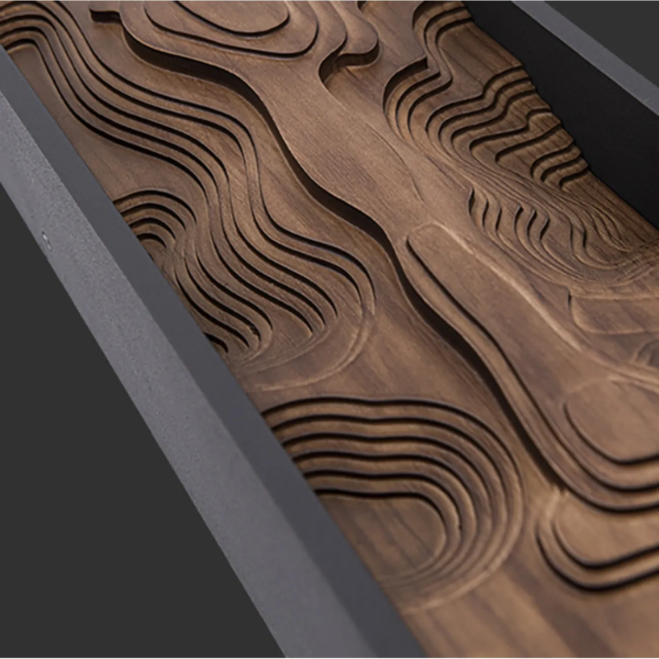 Настенный светильник ALBA L120 Dark brown от ImperiumLoft