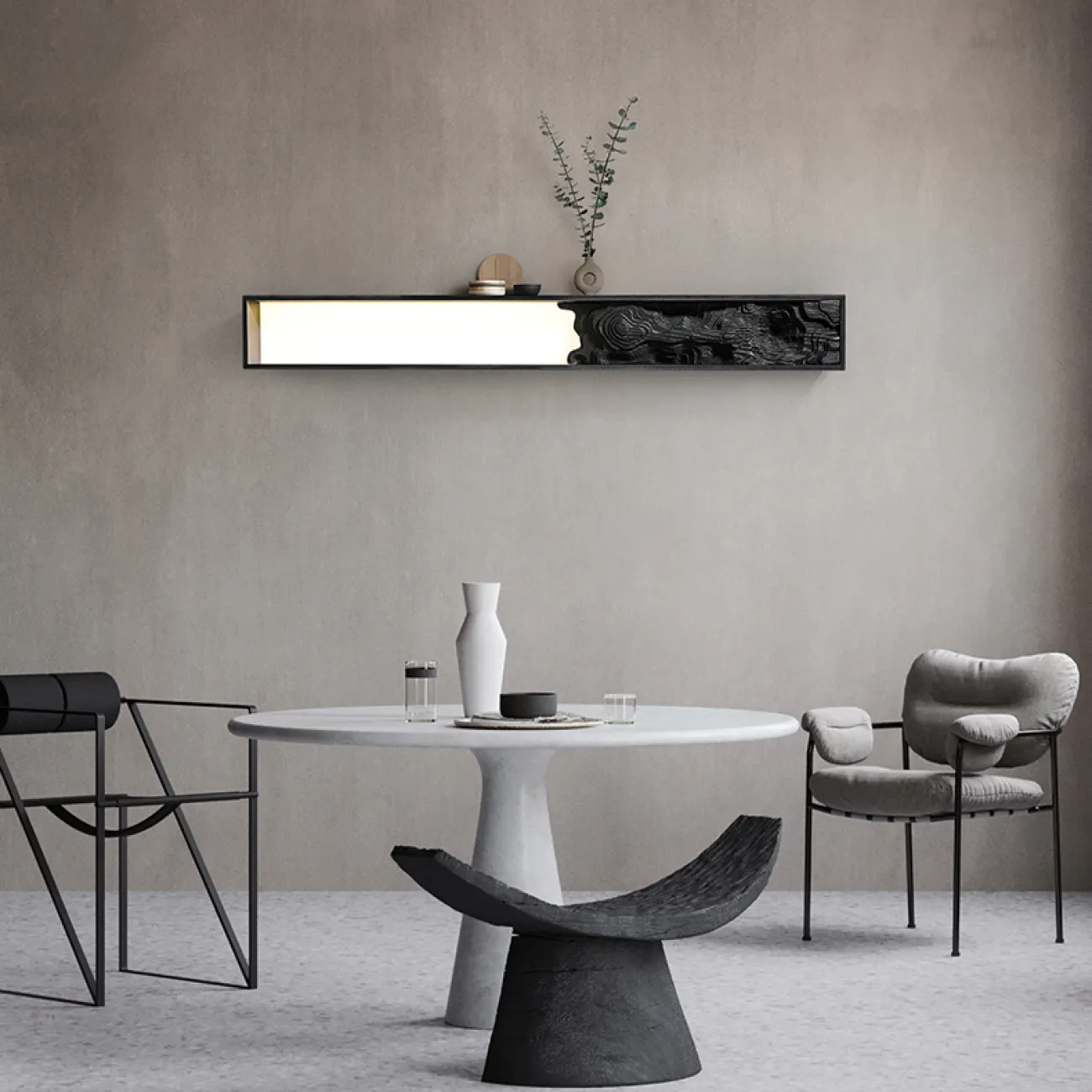 Настенный светильник ALBA L120 Dark brown от ImperiumLoft