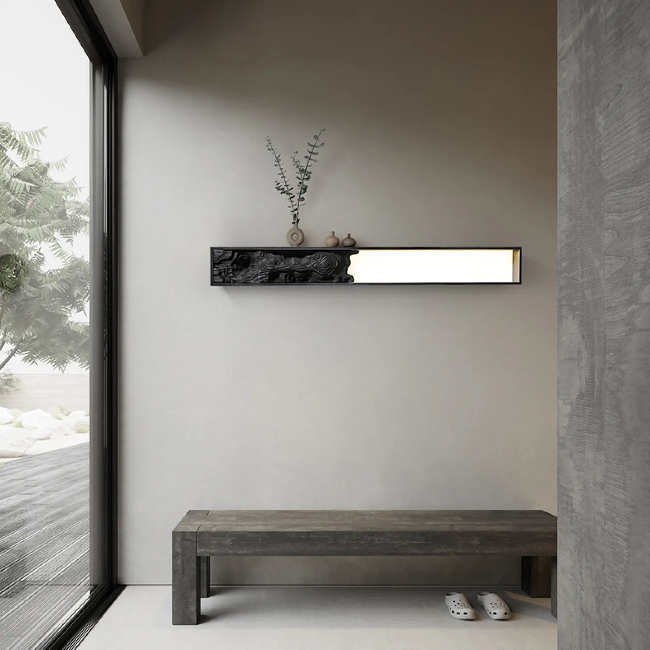 Настенный светильник ALBA L180 Dark brown от ImperiumLoft