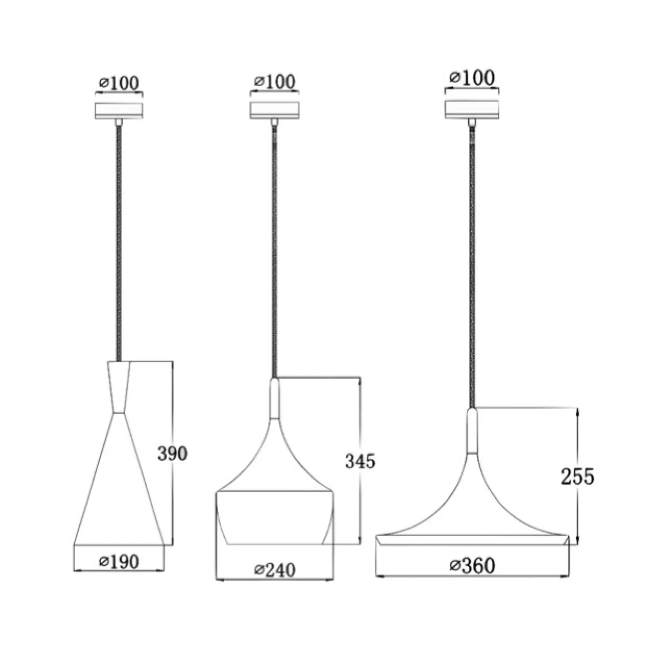 Подвесной светильник Dairy Light Beat Tall от ImperiumLoft