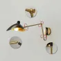 Настенный светильник HILDBORG L58 Brass Black Glossy от ImperiumLoft