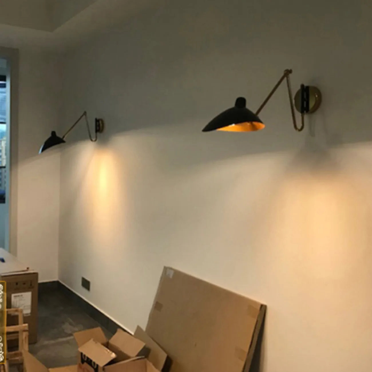 Настенный светильник HILDBORG L83 Black Matt от ImperiumLoft