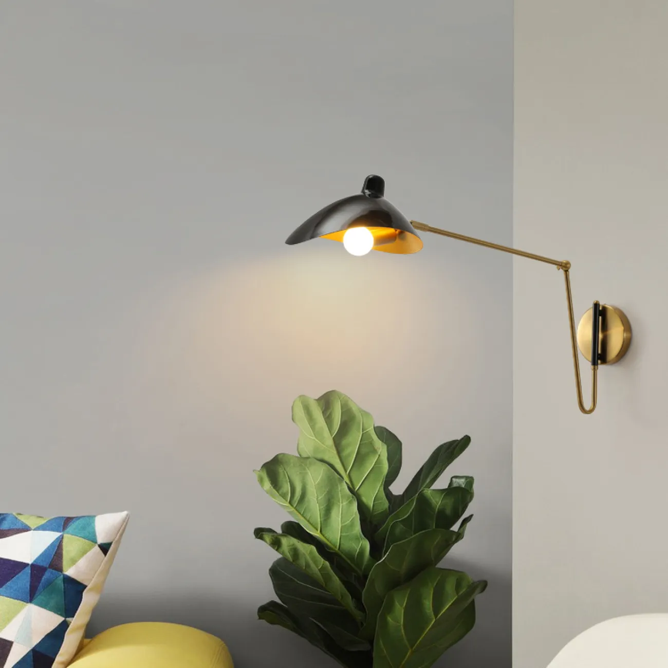 Настенный светильник HILDBORG L83 Black Matt от ImperiumLoft