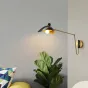 Настенный светильник HILDBORG L58 Brass Black Glossy от ImperiumLoft