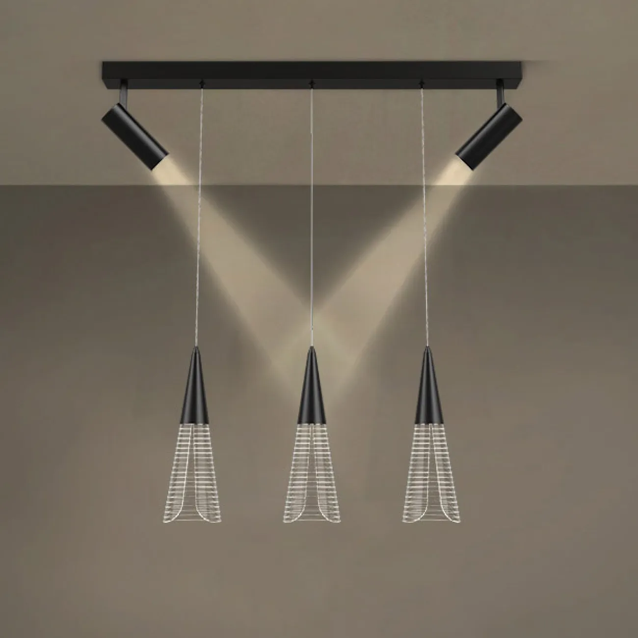 Подвесной светильник MANDORA B L7 Black от ImperiumLoft