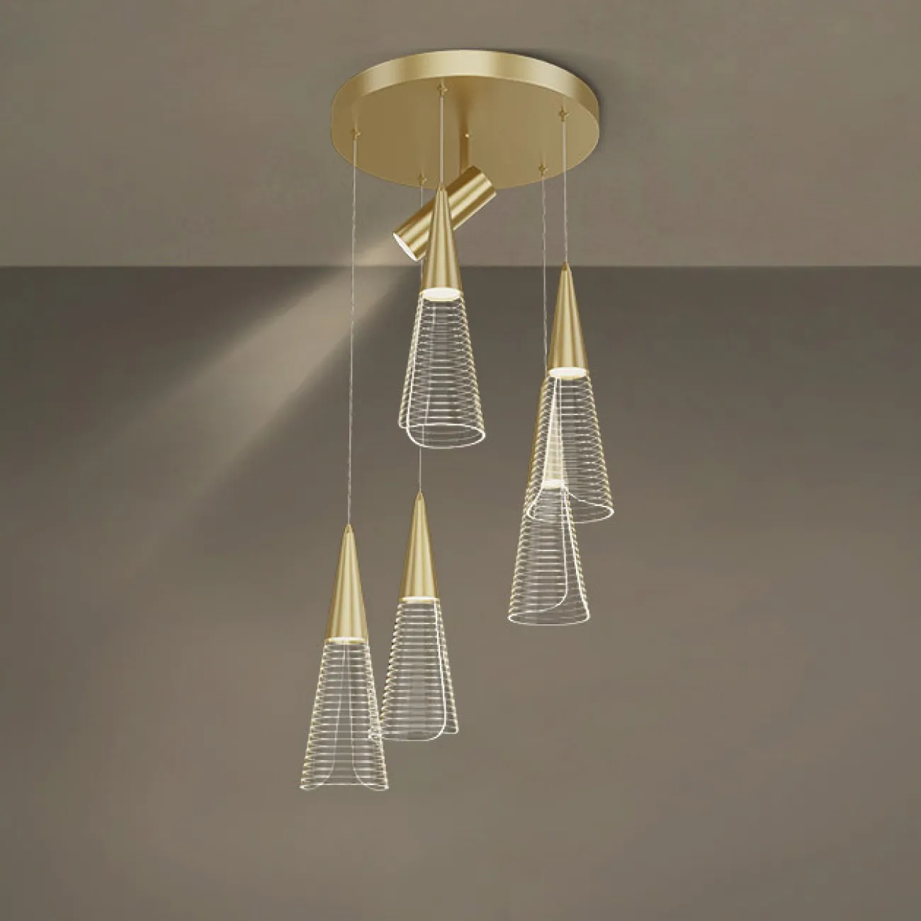 Подвесной светильник MANDORA B L6 Brass от ImperiumLoft