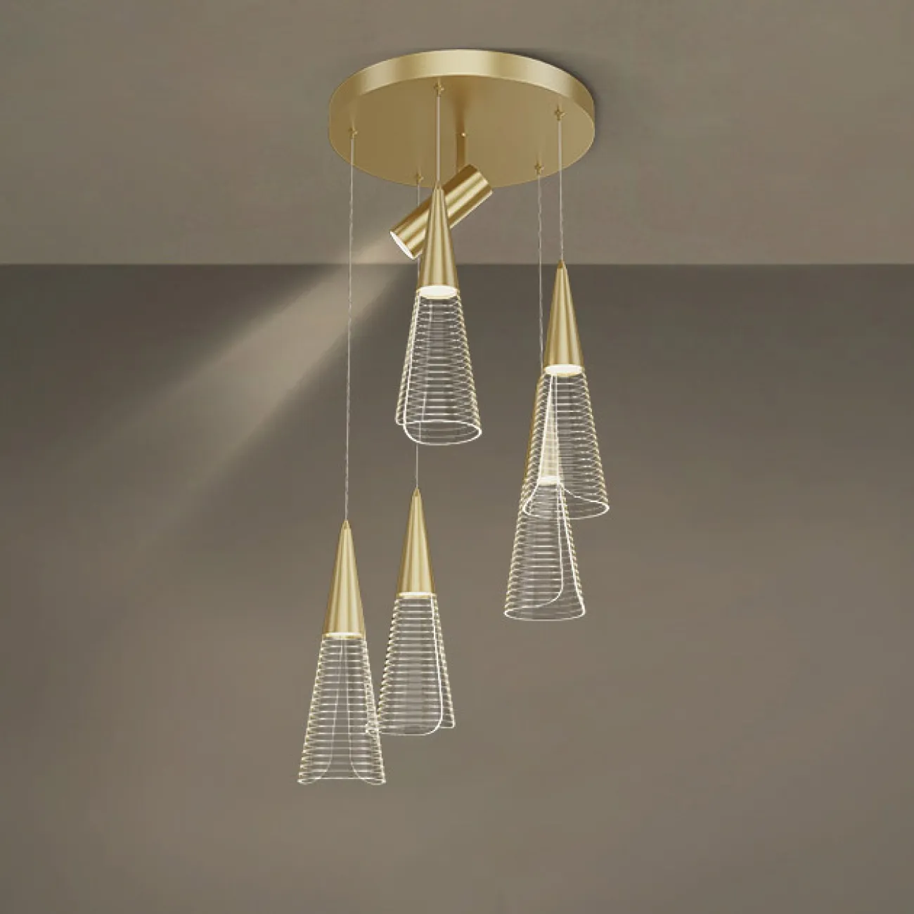 Подвесной светильник MANDORA B L7 Black от ImperiumLoft