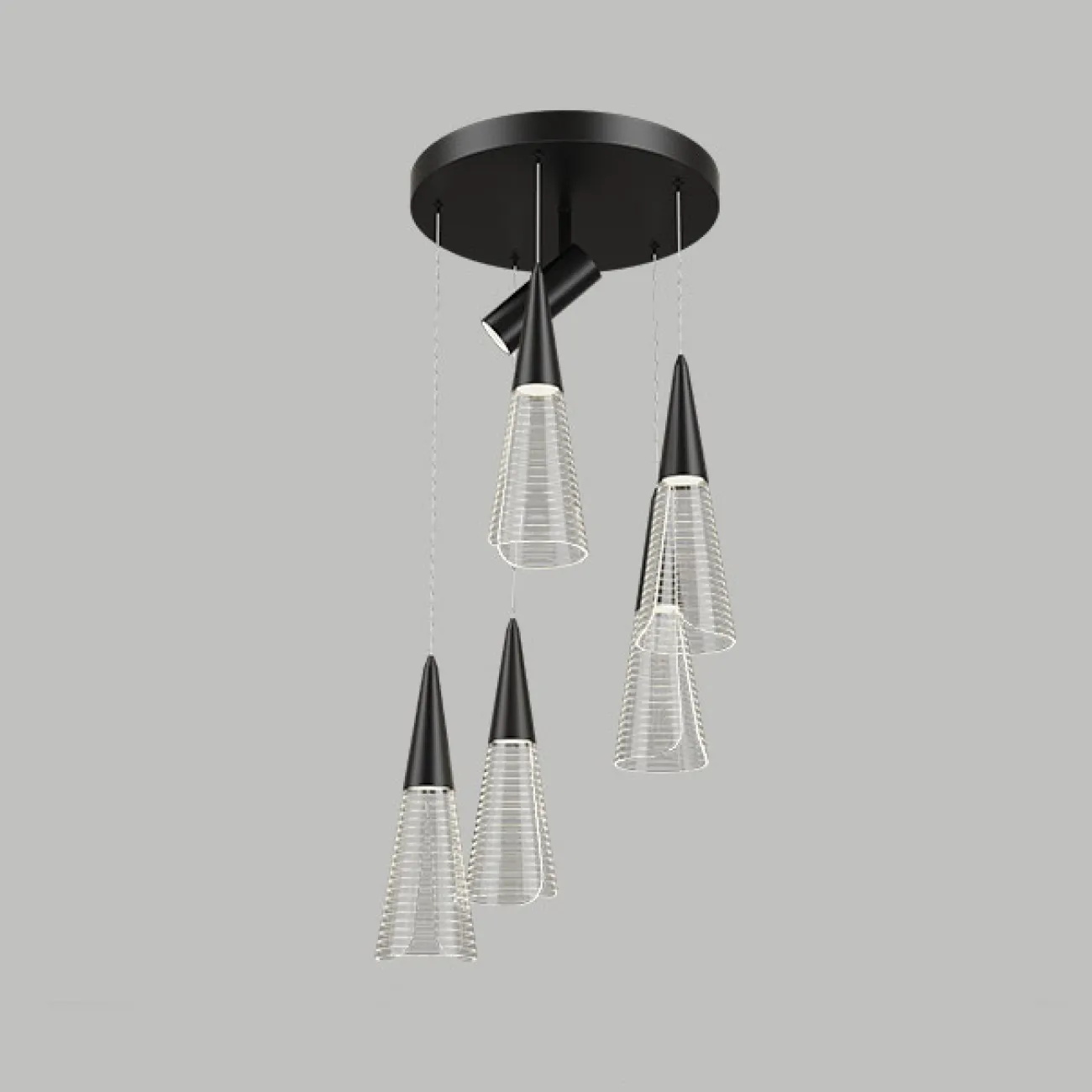 Подвесной светильник MANDORA B L7 Black от ImperiumLoft