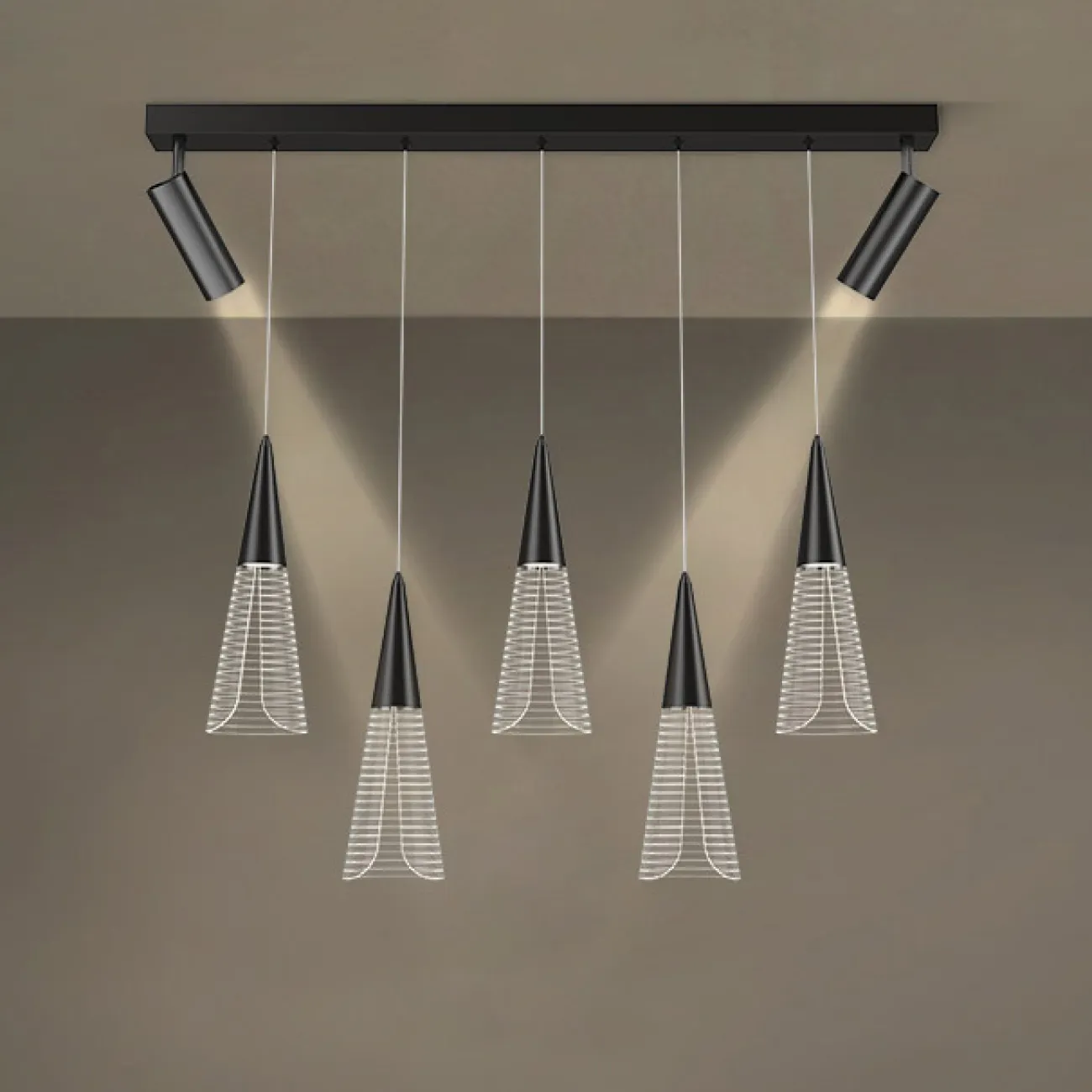 Подвесной светильник MANDORA B L7 Black от ImperiumLoft