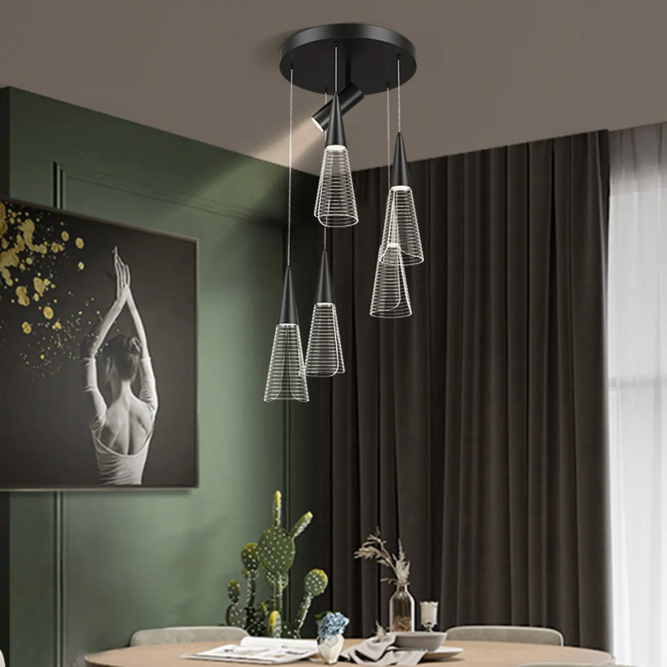 Подвесной светильник MANDORA B L6 Brass от ImperiumLoft