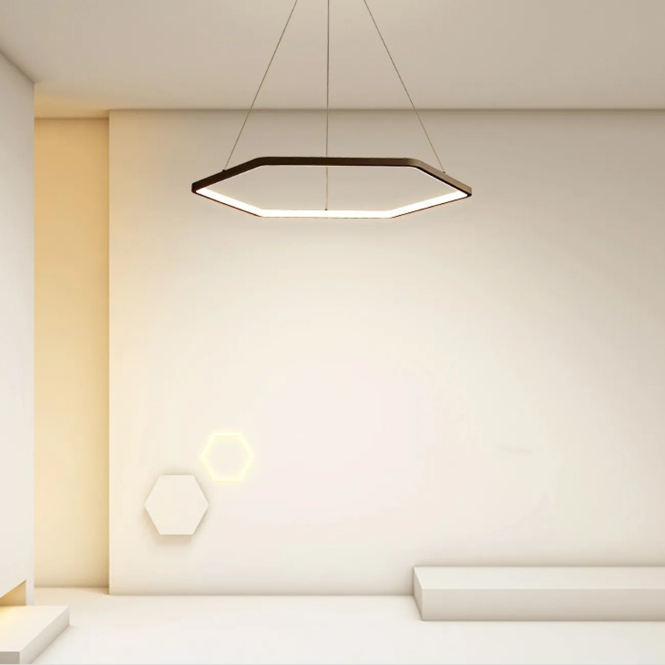 Подвесная люстра MARLA D50 White Трехцветный свет от ImperiumLoft