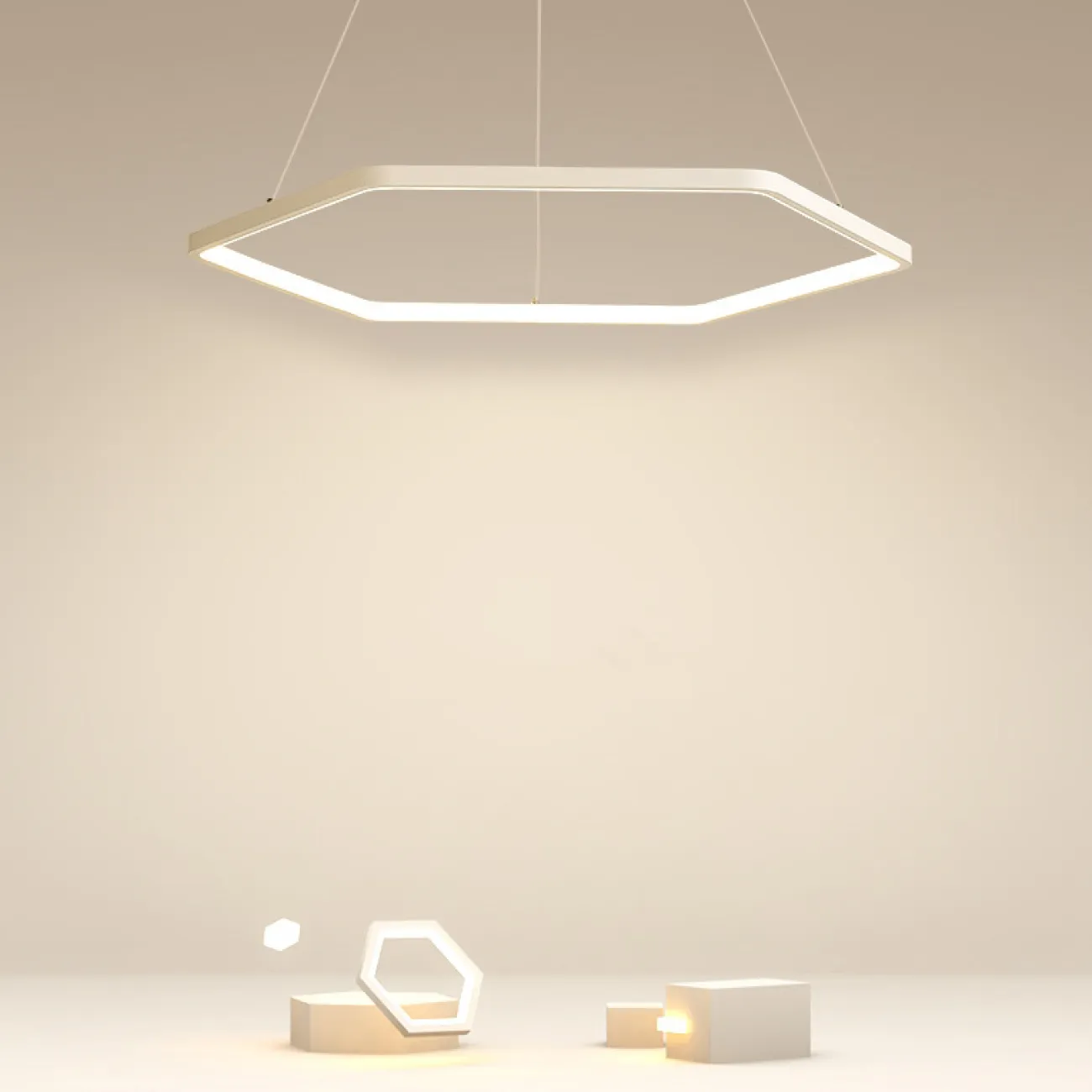 Подвесная люстра MARLA D50 White Трехцветный свет от ImperiumLoft