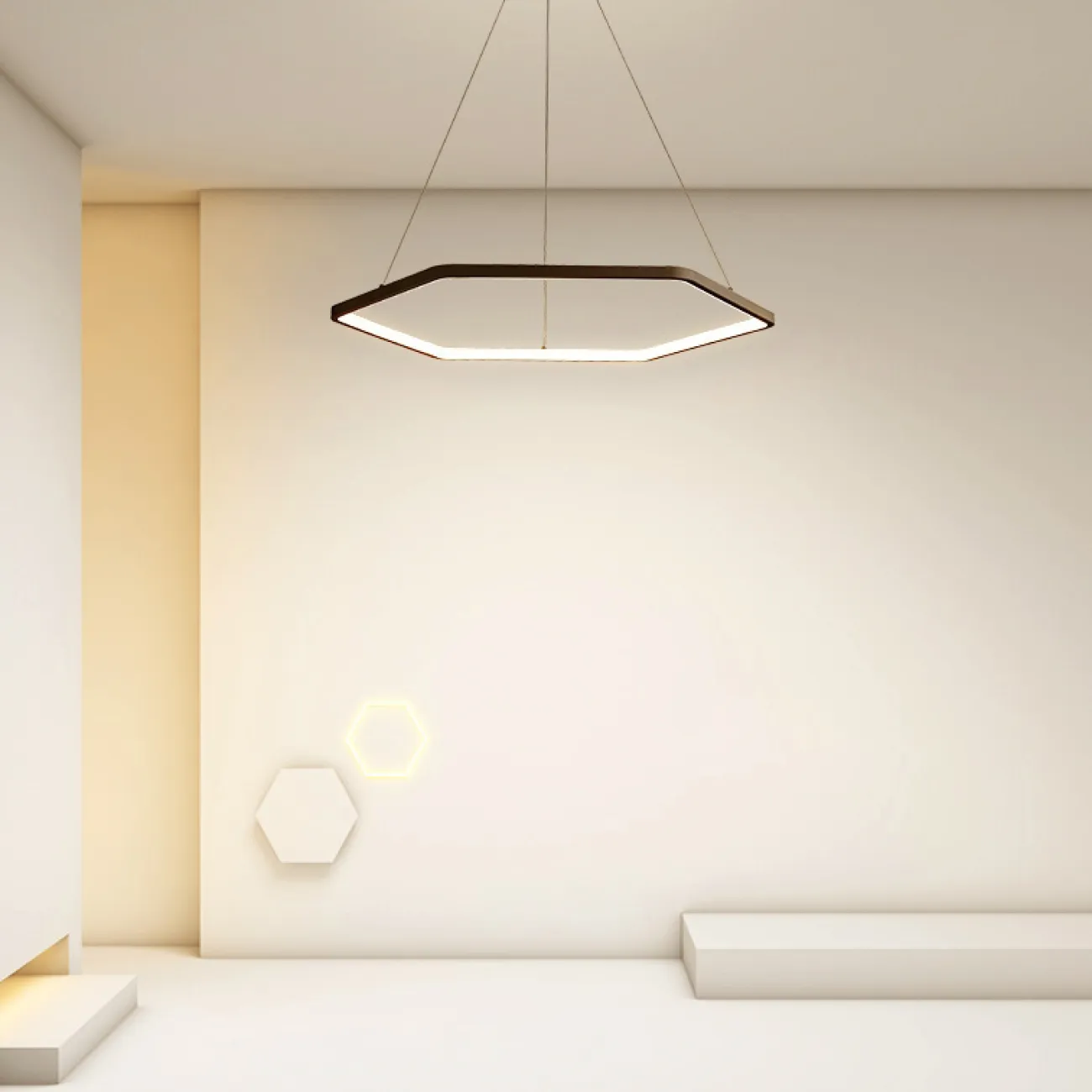 Подвесная люстра MARLA D50 White Трехцветный свет от ImperiumLoft