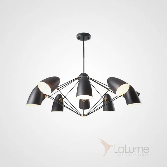 Подвесная люстра ETA 8 Черный от ImperiumLoft