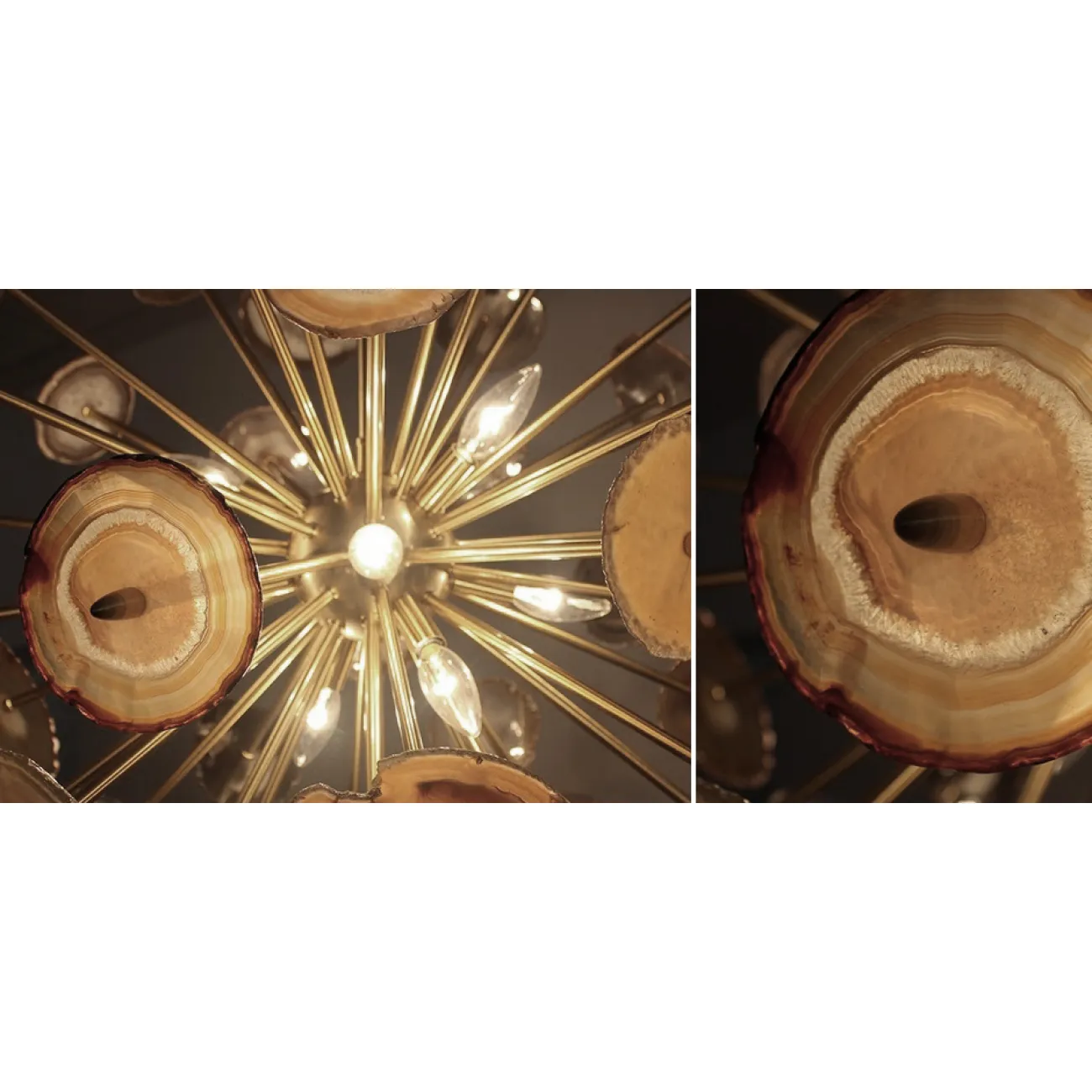 Люстра Agate Burst Chandelier Brass от LaLume