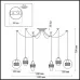 Люстра «паук» с пятью подвесами FESTER