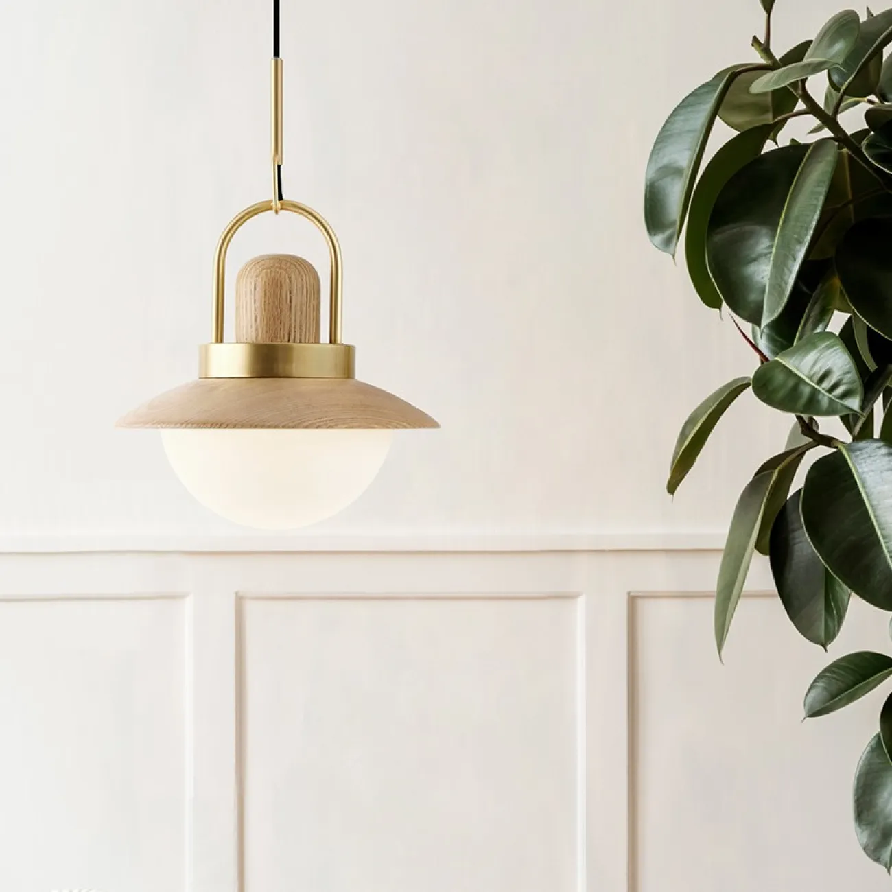 Подвесной светильник OLVERA Темное дерево от ImperiumLoft