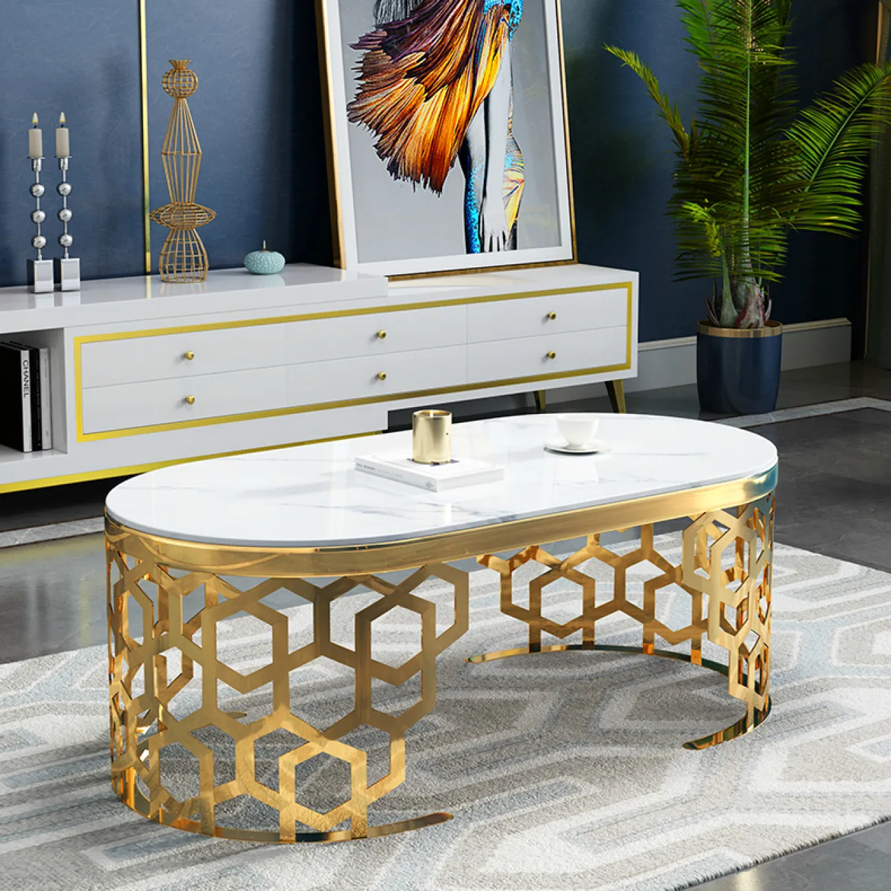 Дизайнерский журнальный столик LaLume-AP00203 Дизайнерский журнальный столик LaLume-AP00203