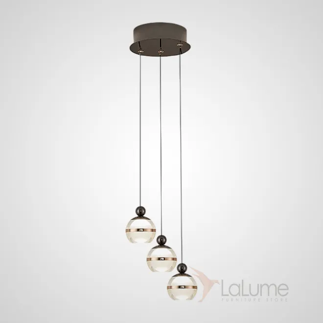 Готовая комбинация подвесных светодиодных светильников шарообразной формы с оптическими линзами ELVARD COMBO D25