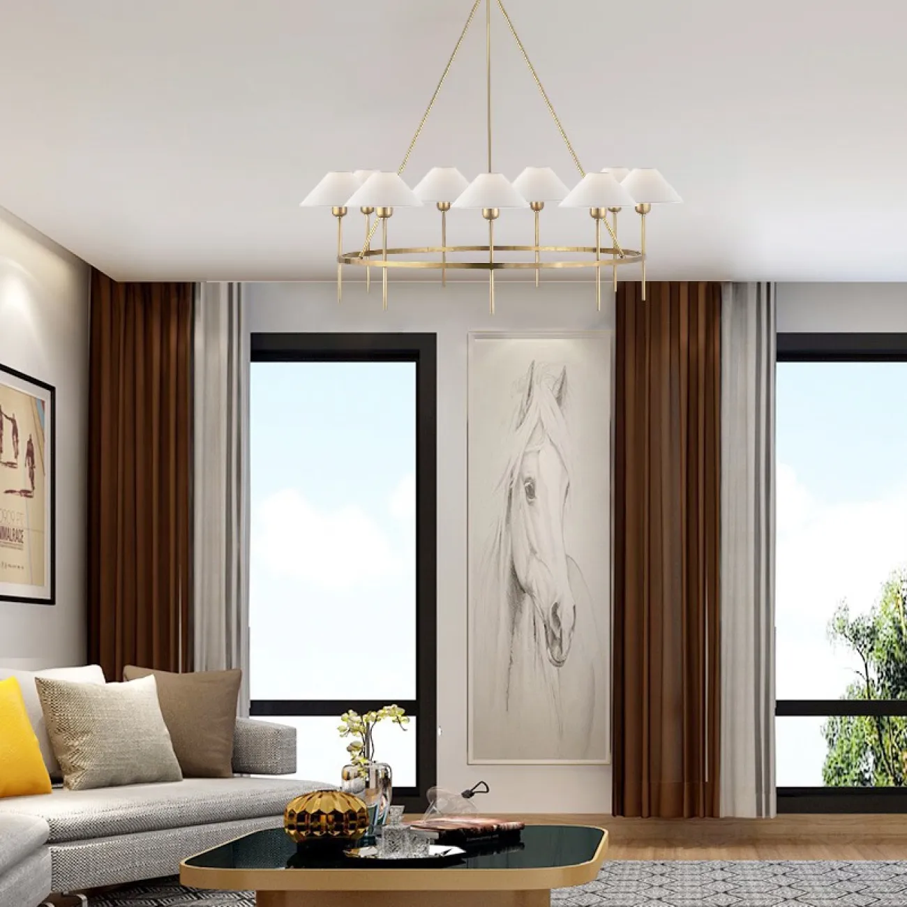 Подвесная люстра FAREL D108 от ImperiumLoft