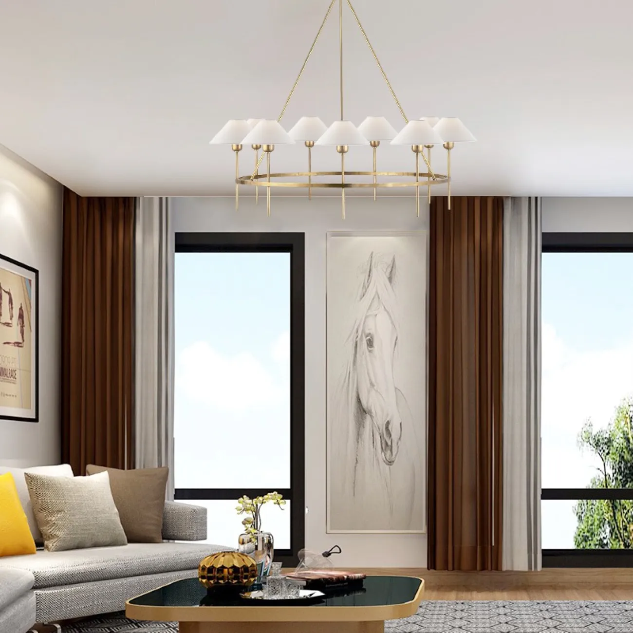 Подвесная люстра FAREL D88 от ImperiumLoft