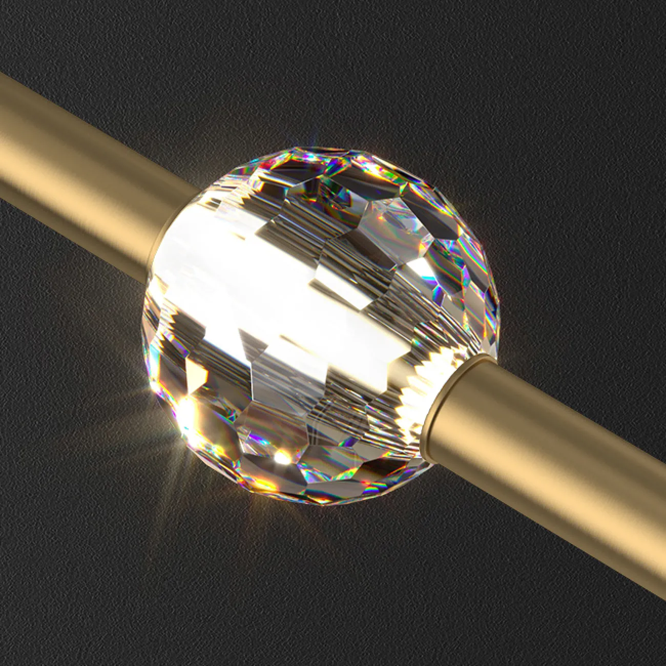 Готовая комбинация подвесных светодиодных светильников с хрустальными шарообразными плафонами SOCRATES COMBO L118 Black