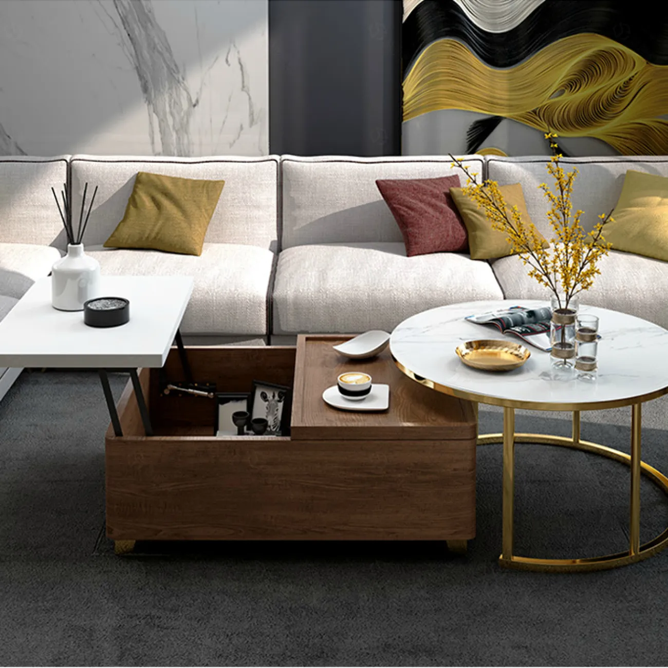 Дизайнерский журнальный столик LaLume-AP00123