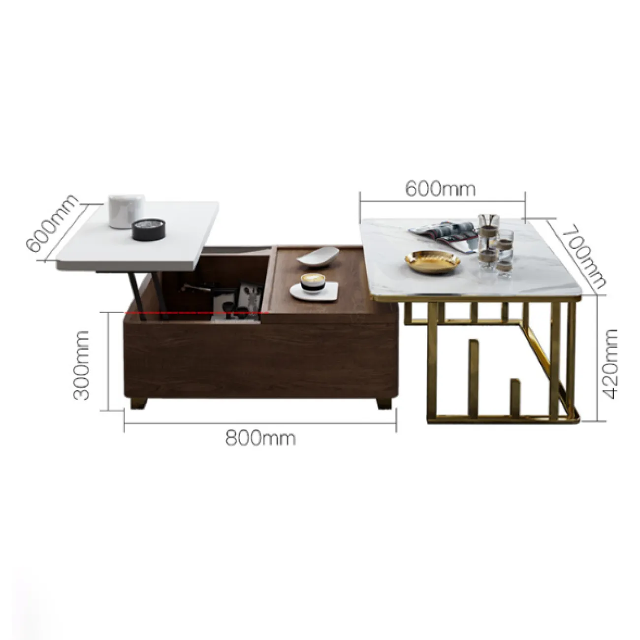 Дизайнерский журнальный столик LaLume-AP00123