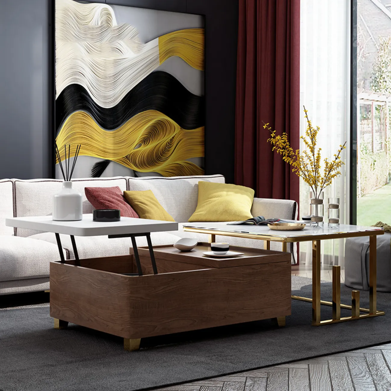 Дизайнерский журнальный столик LaLume-AP00123