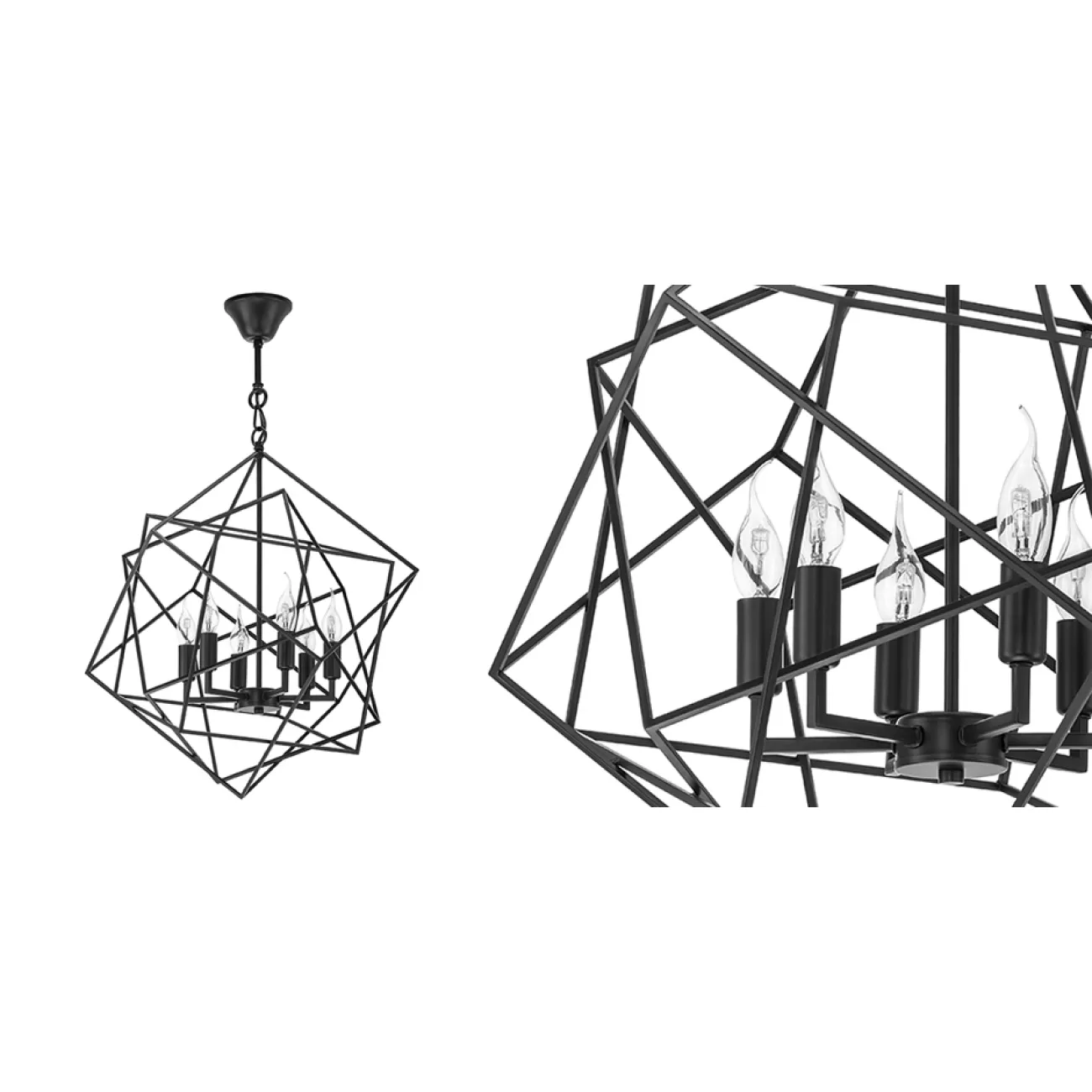 Люстра CUBIST Chandelier Black от LaLume