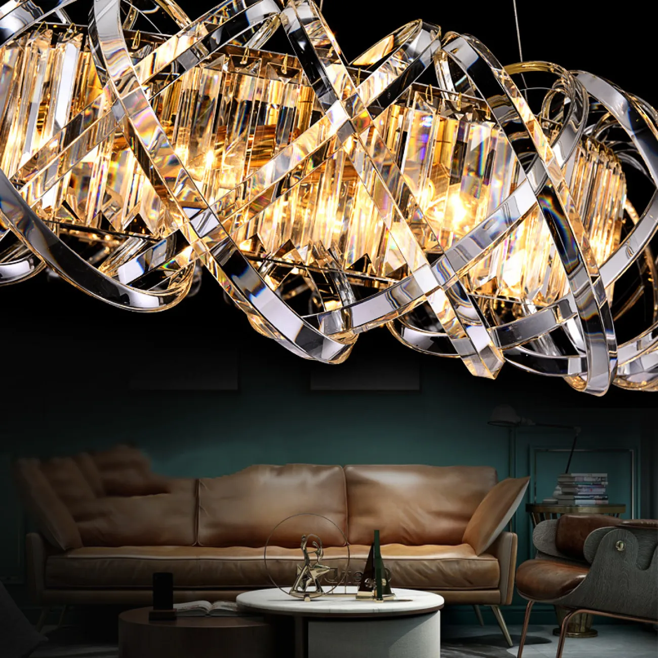 Подвесная люстра KARLENA D80 Transparent от ImperiumLoft