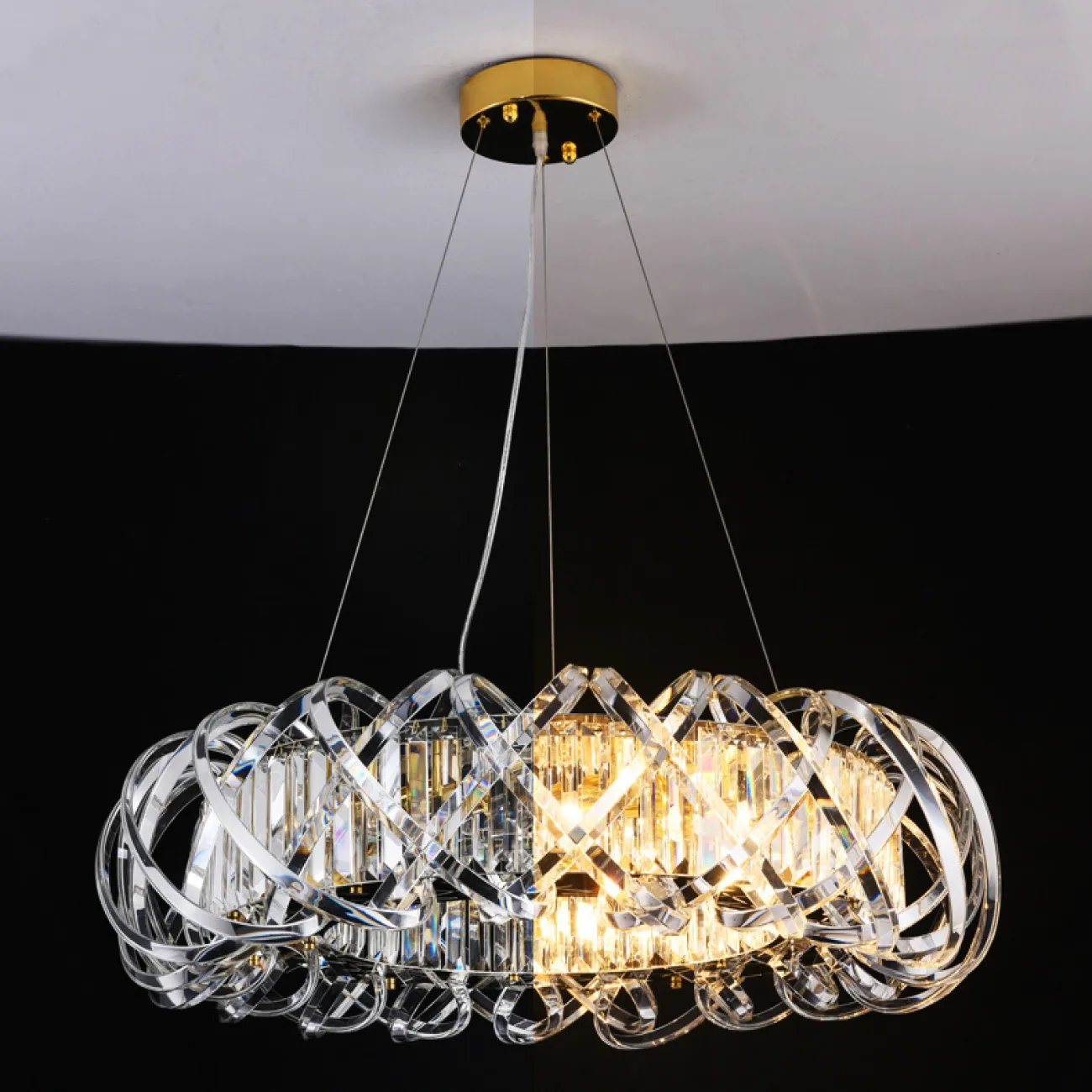 Подвесная люстра KARLENA D80 Grey от ImperiumLoft