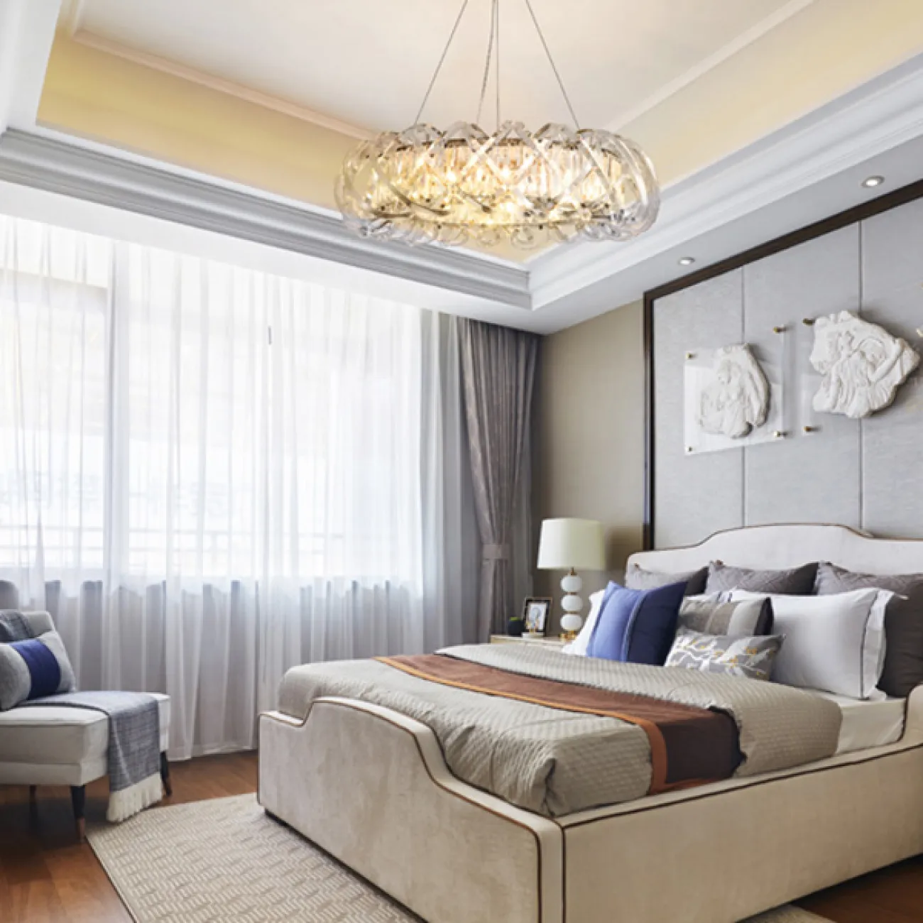 Подвесная люстра KARLENA D80 Grey от ImperiumLoft